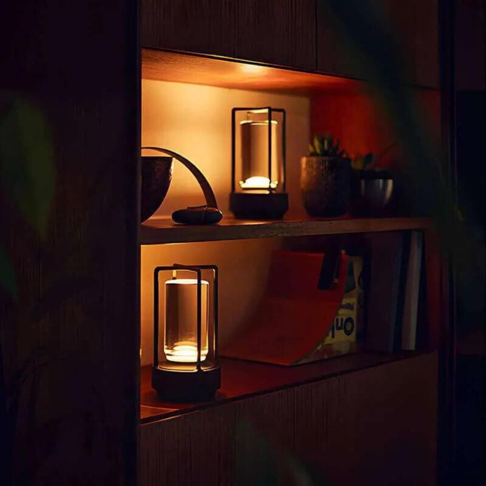 Casa Nordic uppladdningsbar kristalllykta — sladdlös bordslampa