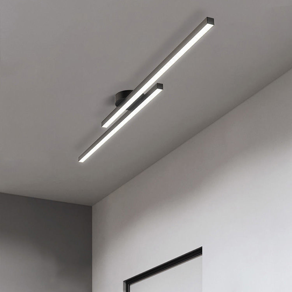 LumenVale 极简铝制 LED 吸顶灯——半吸顶安装、直径 60 cm