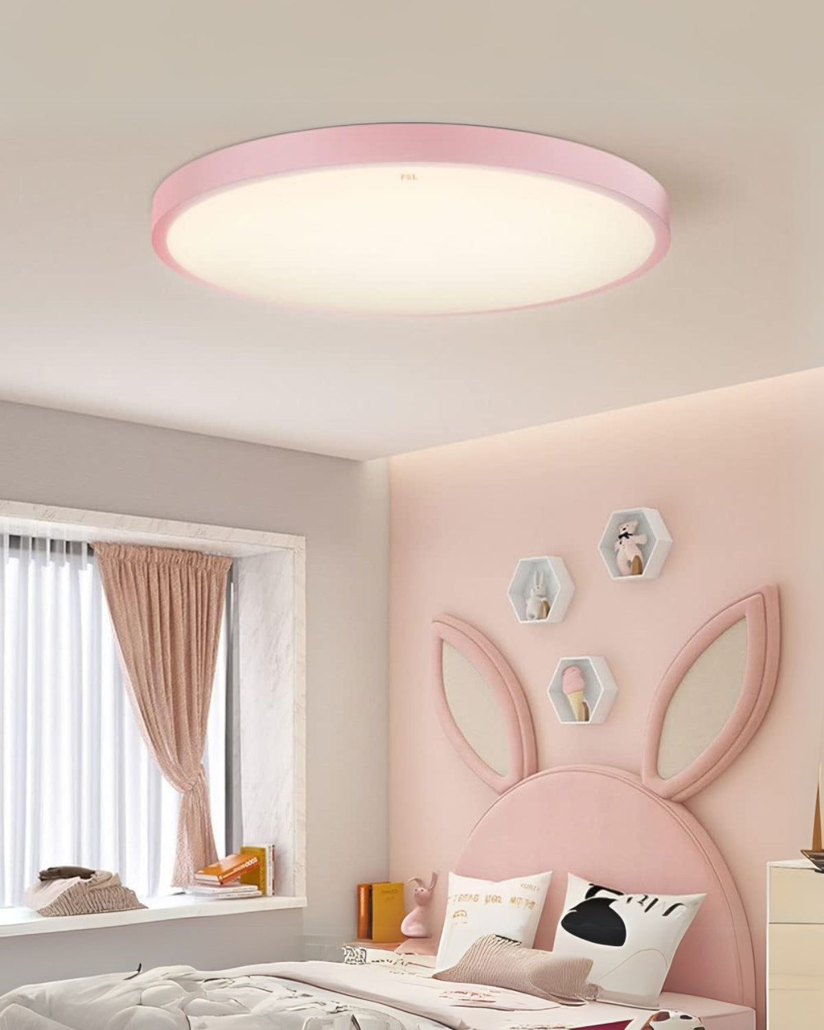 SolaraLume Minimal Modern Ceiling Light With Warm Ambient Glow