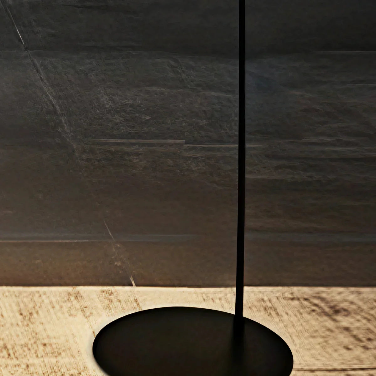 Lampadaire Rond Moderne – Design Minimaliste en Métal Noir pour Salon - Flindria
