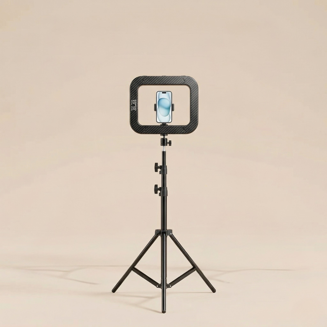 Bærbar LED-ringlampe — 240 integrerede lysdioder, justerbar lysstyrke