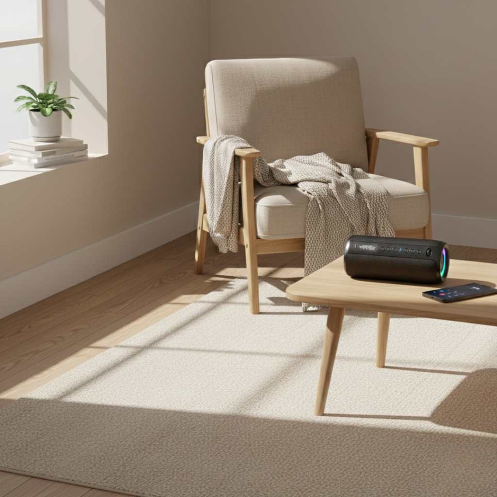 Altavoz Bluetooth portátil mini — Potencia nítida de 40W, graves estéreo 3D profundos