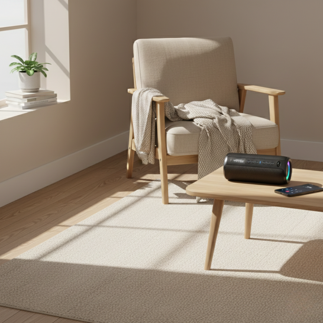 Altavoz Bluetooth portátil mini — Potencia nítida de 40W, graves estéreo 3D profundos