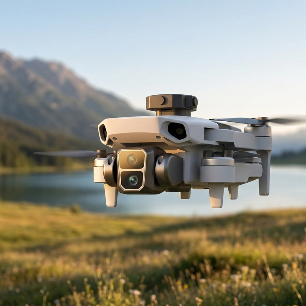 Vakautettu GPS-drone — 4K-kamera, integroitu esteiden väistöjärjestelmä, tarkka navigointi