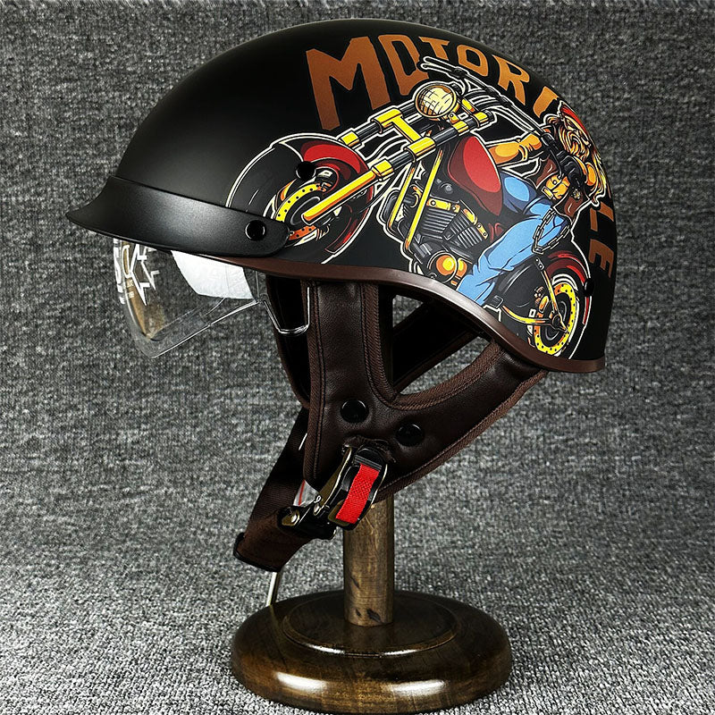 Streetwise-Chopper-Halbhelm - Mikro-Metallratschen-Schnellverschluss