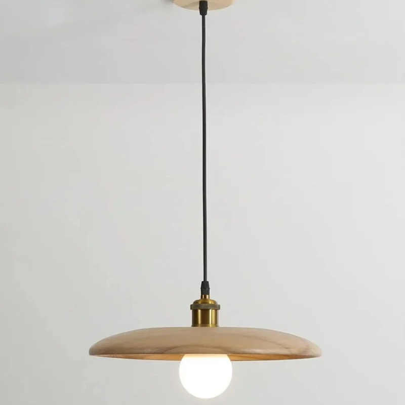 Mirell Wooden LED Hanging Light in Scandinavian Minimalist Style