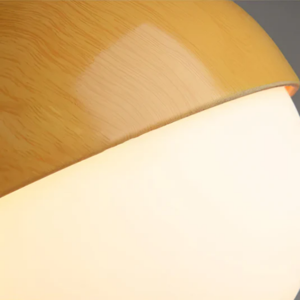 Aurelia Walnut Handcrafted Pendant Light For Dining Table