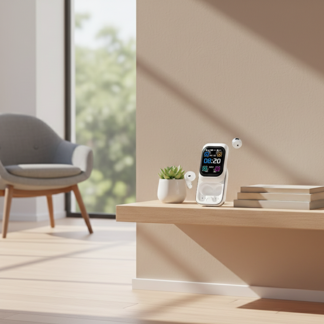 سماعات أذن لاسلكية بتقنية Bluetooth من HTC NE48 — تشغيل غامر وجودة مكالمات واضحة