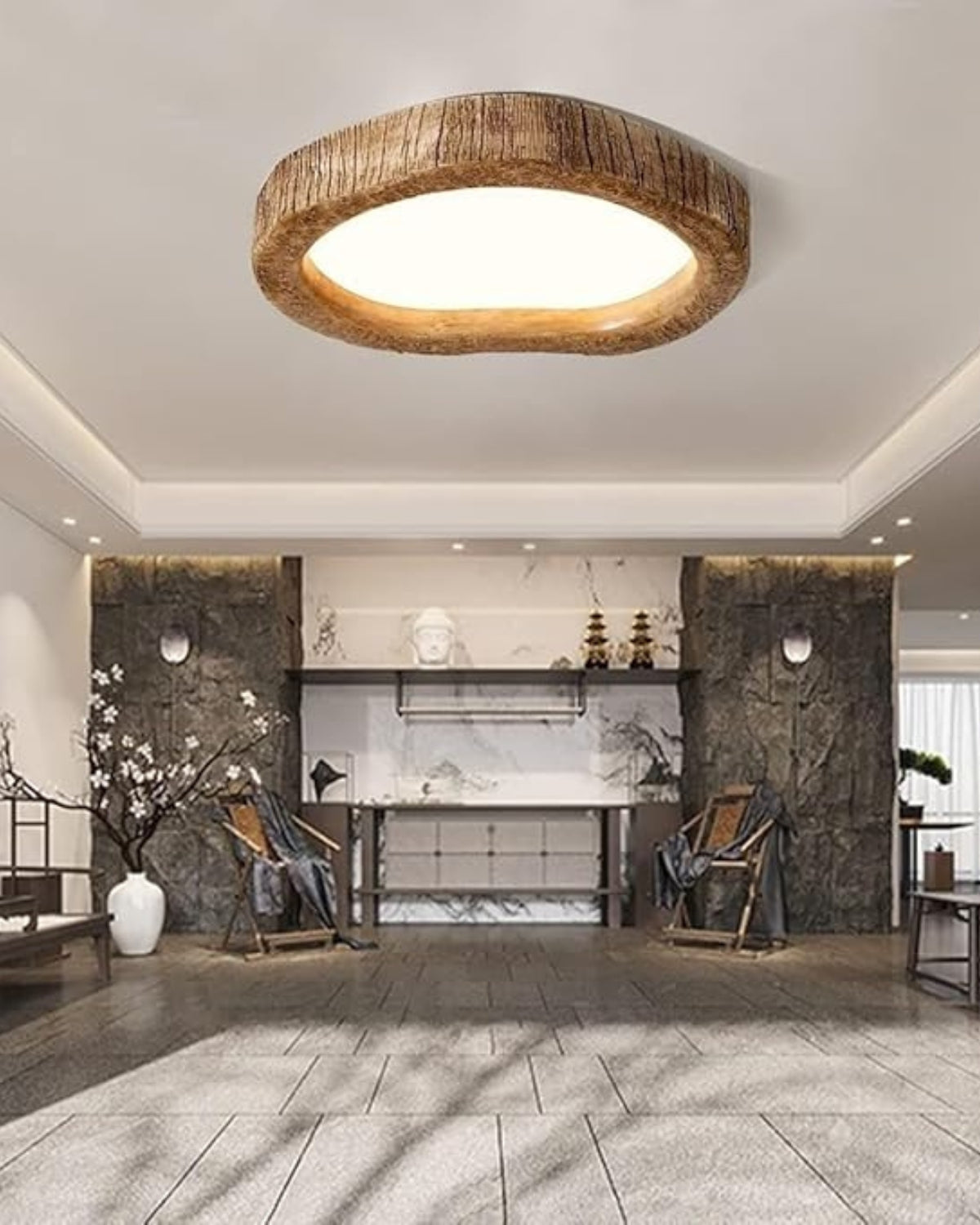 NovaOak Ceiling Light With Subtle Warm Glow For Modern Homes