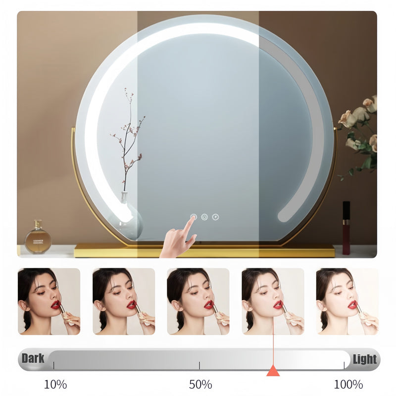 Luminara Dimmable LED Vanity Mirror — Touch Activated Lighting