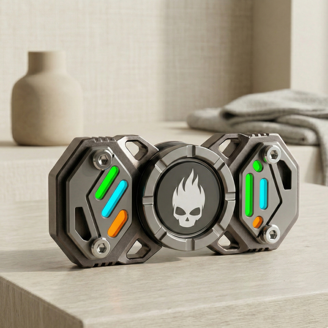 Star Soldier lysande fidget spinner - R188-lager, tyst och vibrationsfri rotation