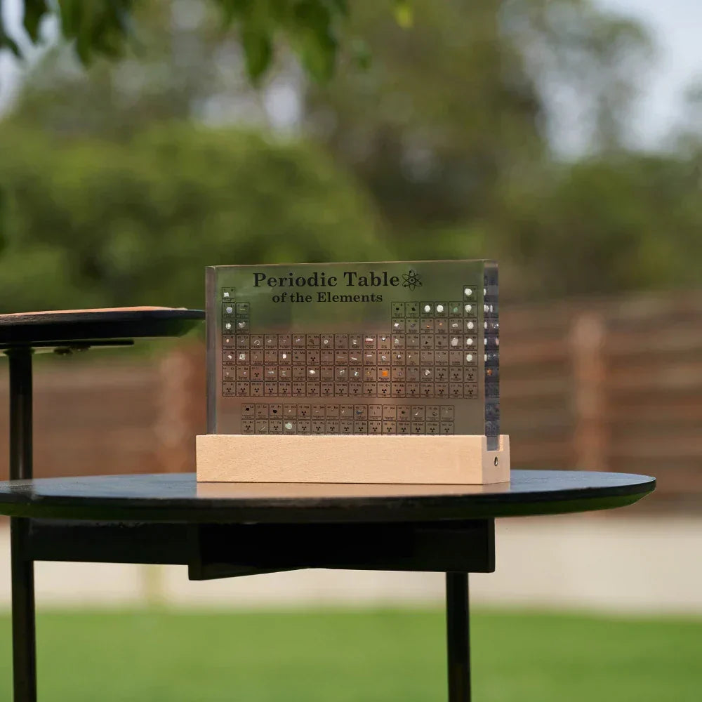 Elementa Lux Backlit Periodic Table Display With Real Samples