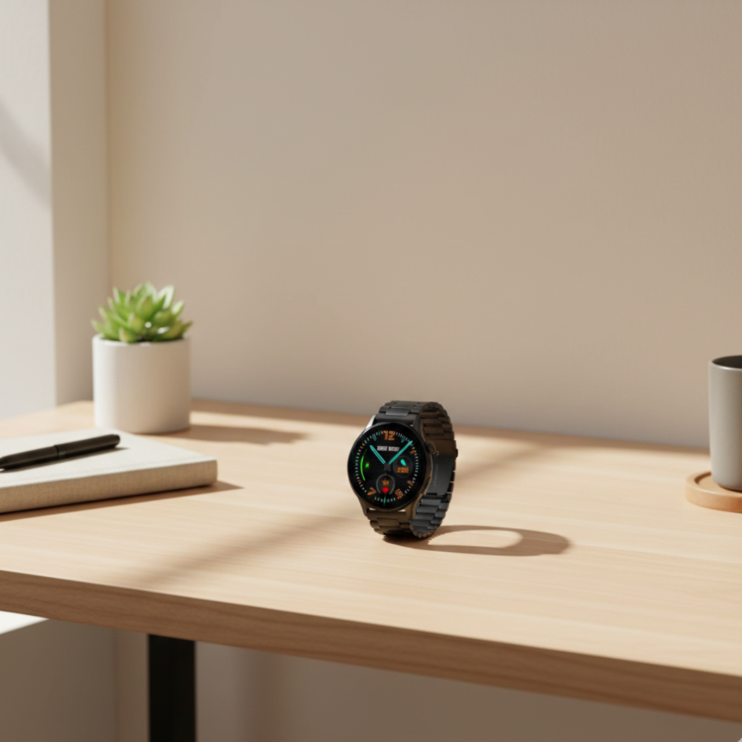 Wodoodporny damski smartwatch AMOLED — funkcja rozmów przez Bluetooth
