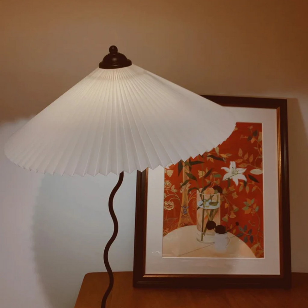 AureaArc Table Lamp With Cozy Warm Lighting And Curved Form