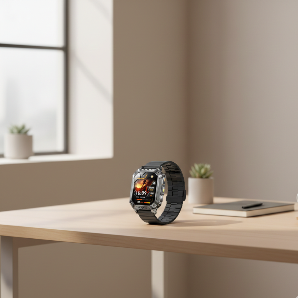 Voděodolné fitness chytré hodinky — AMOLED displej, nepřetržité sledování aktivity