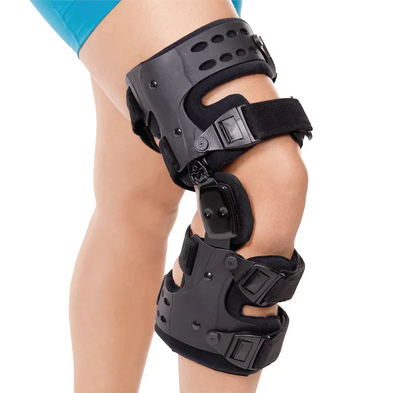 Rodillera de descarga para artrosis — soporte medial y lateral