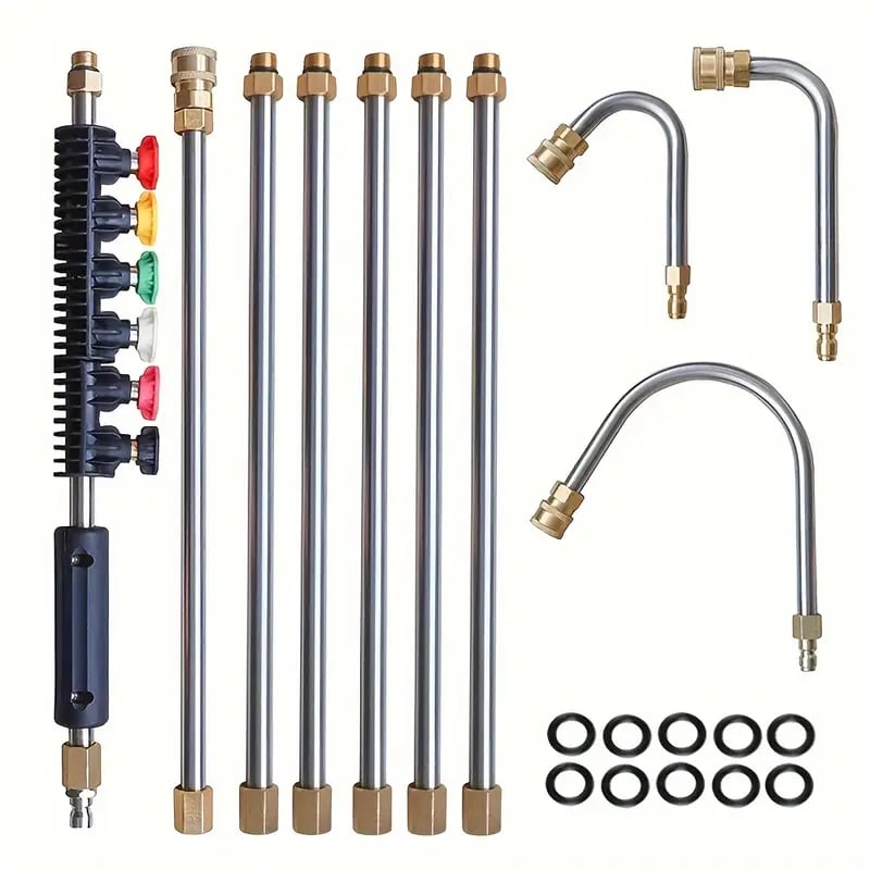 4000 PSI Telescoping High Pressure Washer Wand Set for Gutter & Roof Drainage & Walls Cleaning | Filindra
