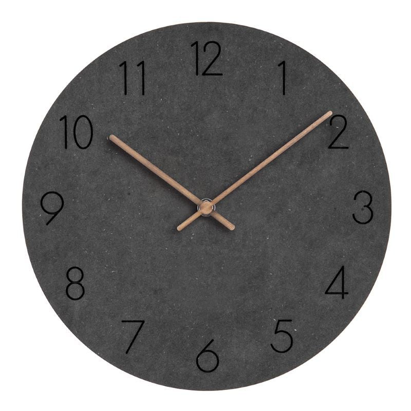Minimalist Norwegian Silent Wall Clock, 29 cm Scandinavian Decor