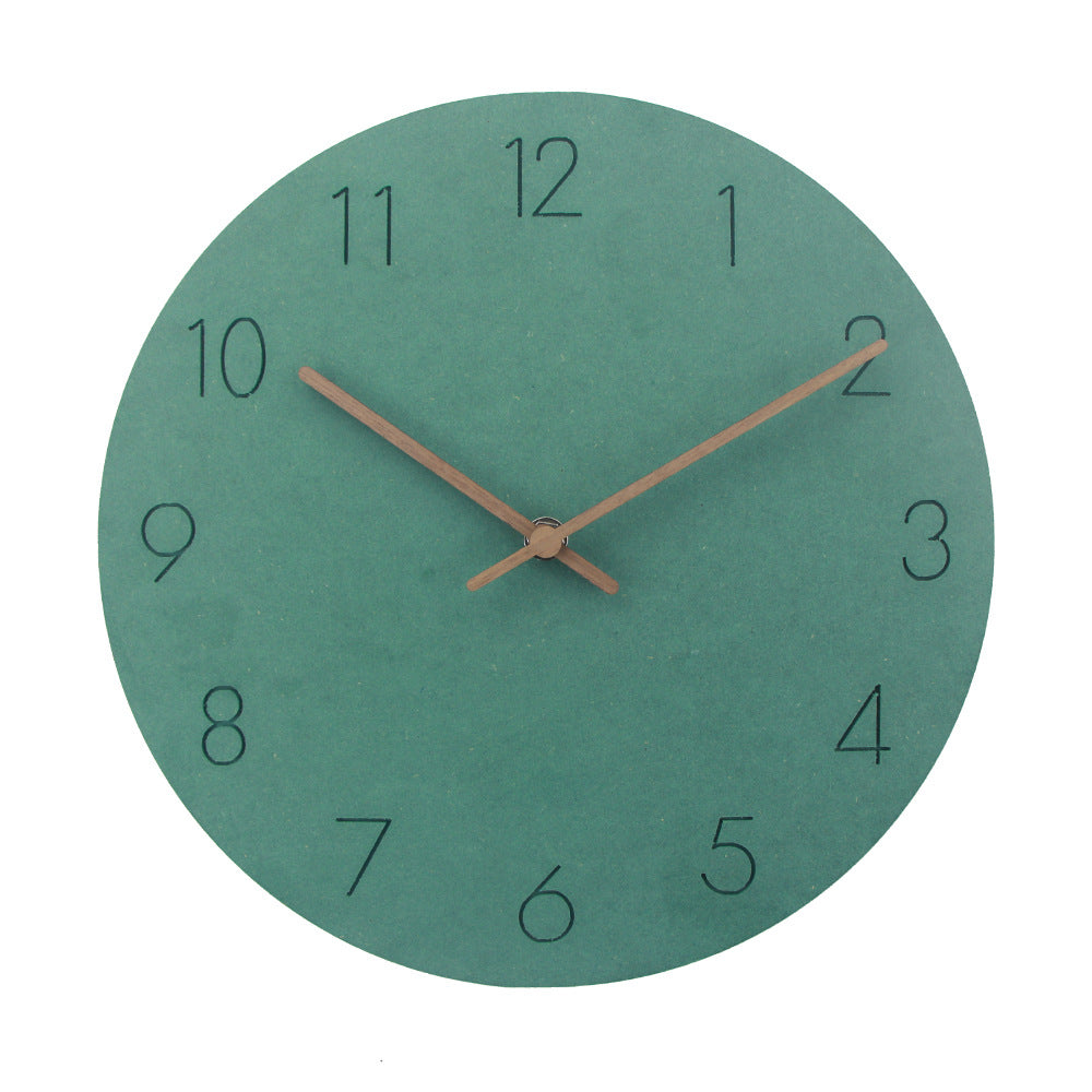 Minimalist Norwegian Silent Wall Clock, 29 cm Scandinavian Decor