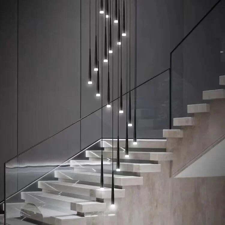 Lustră suspendată modernă Jules — elegantă, cu cristale în formă de lumânări