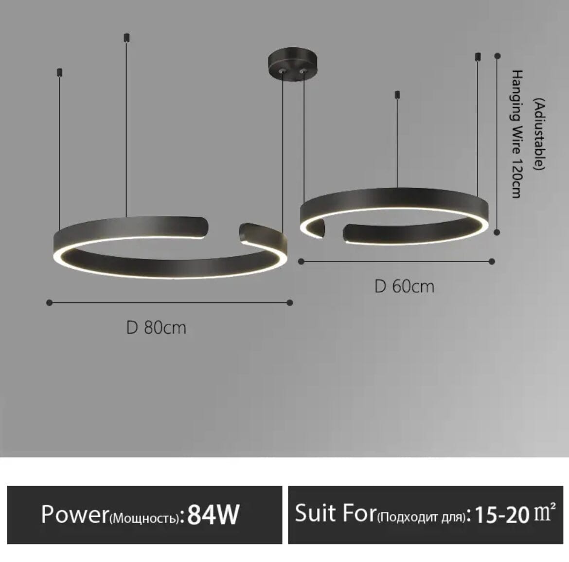 Liora Nordic Ring Chandelier With Elegant Modern Lighting