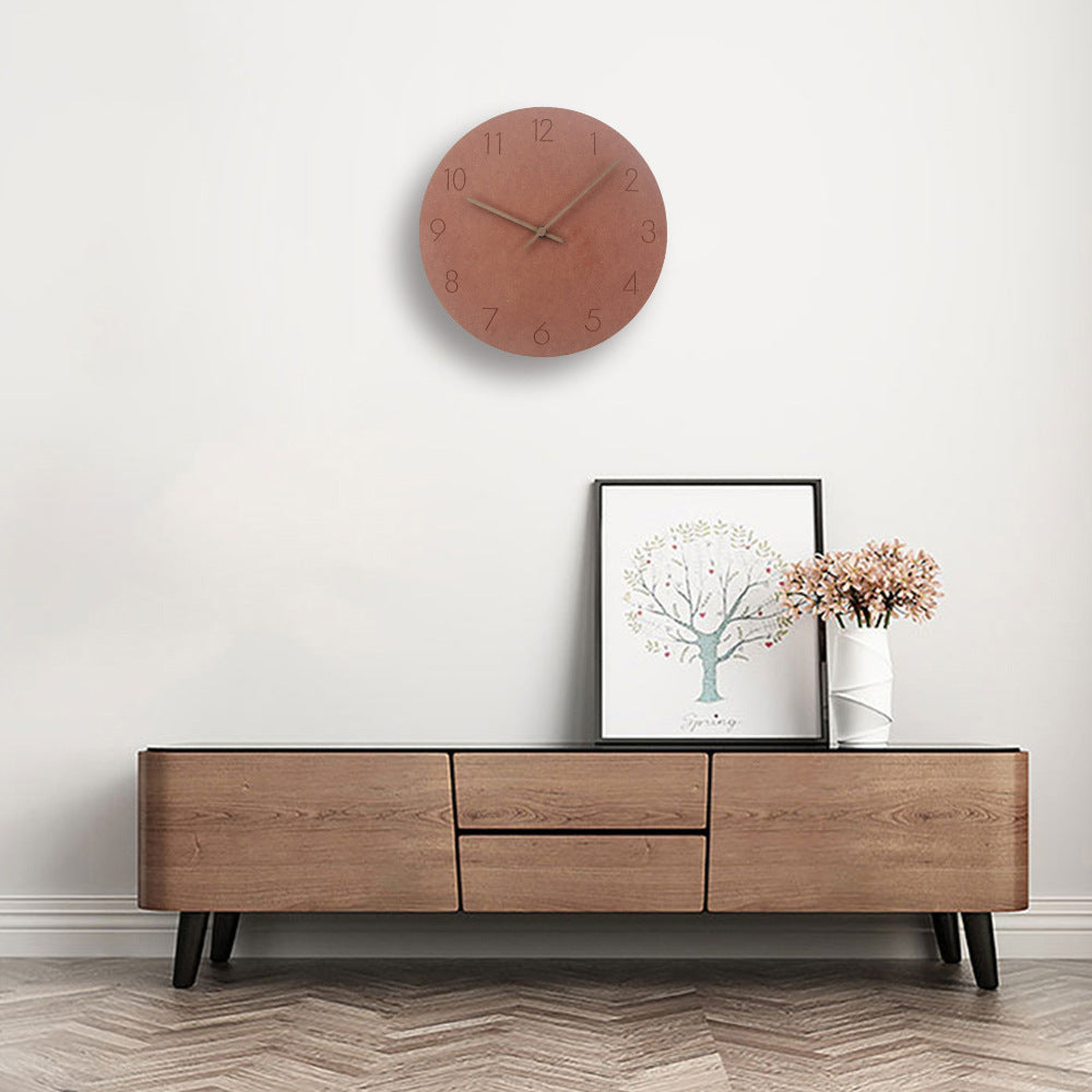 Minimalist Norwegian Silent Wall Clock, 29 cm Scandinavian Decor