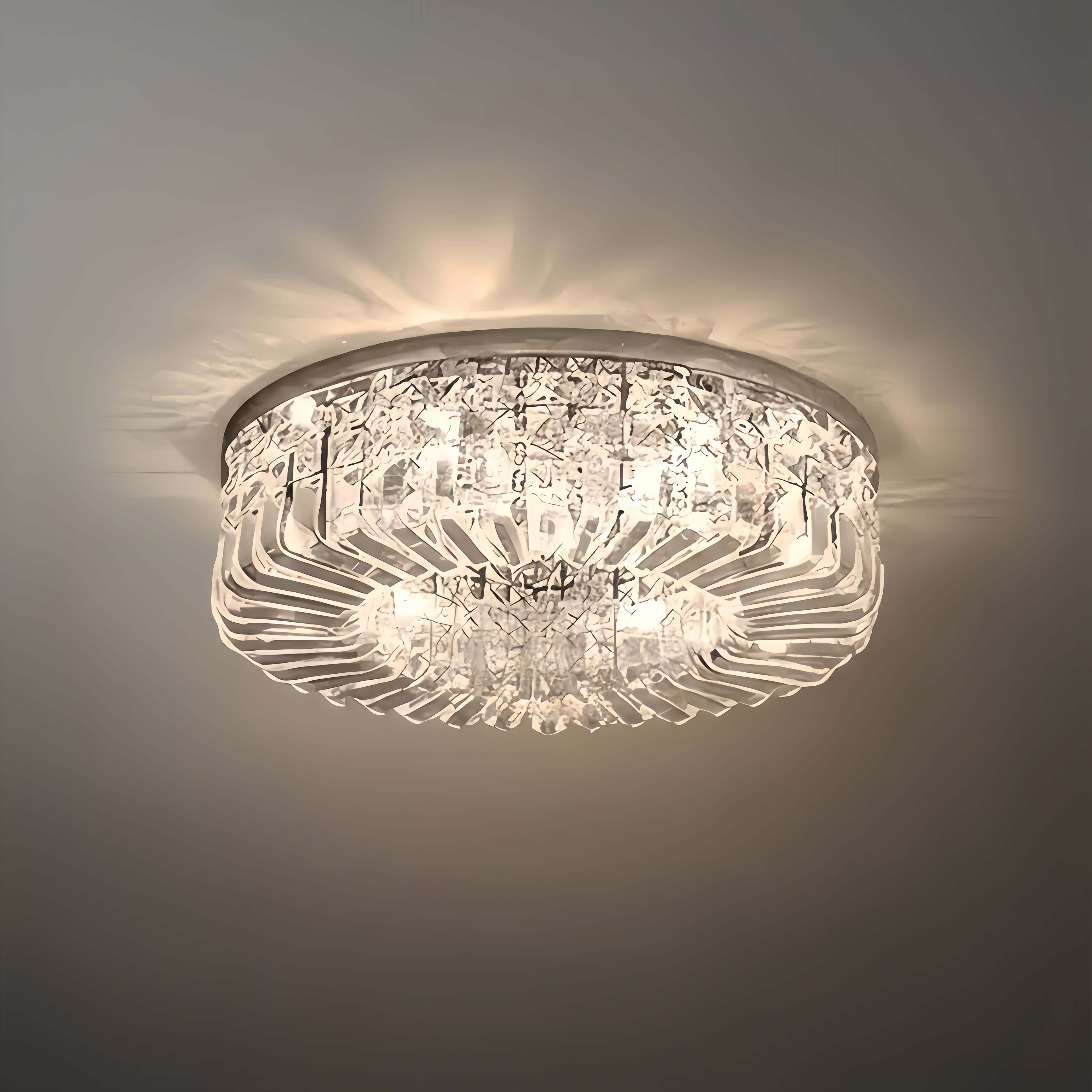 Royal kulaté LED stropní světlo – chrom/zlatý povrch pro obývací pokoj/ložnici - Flindria