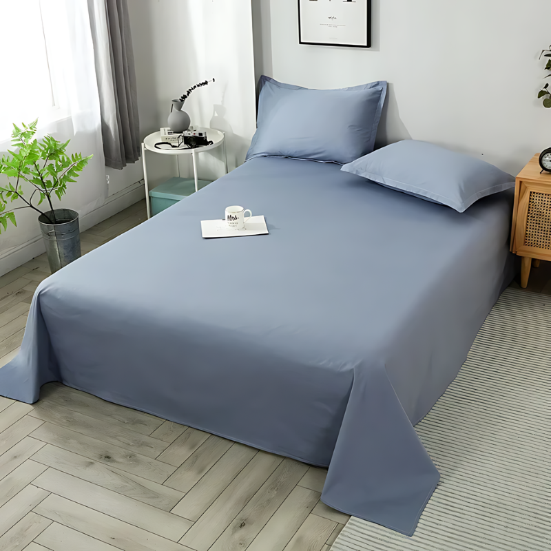SereneLoom Flat Sheet In Organic Cotton For Soft And Breathable Sleep