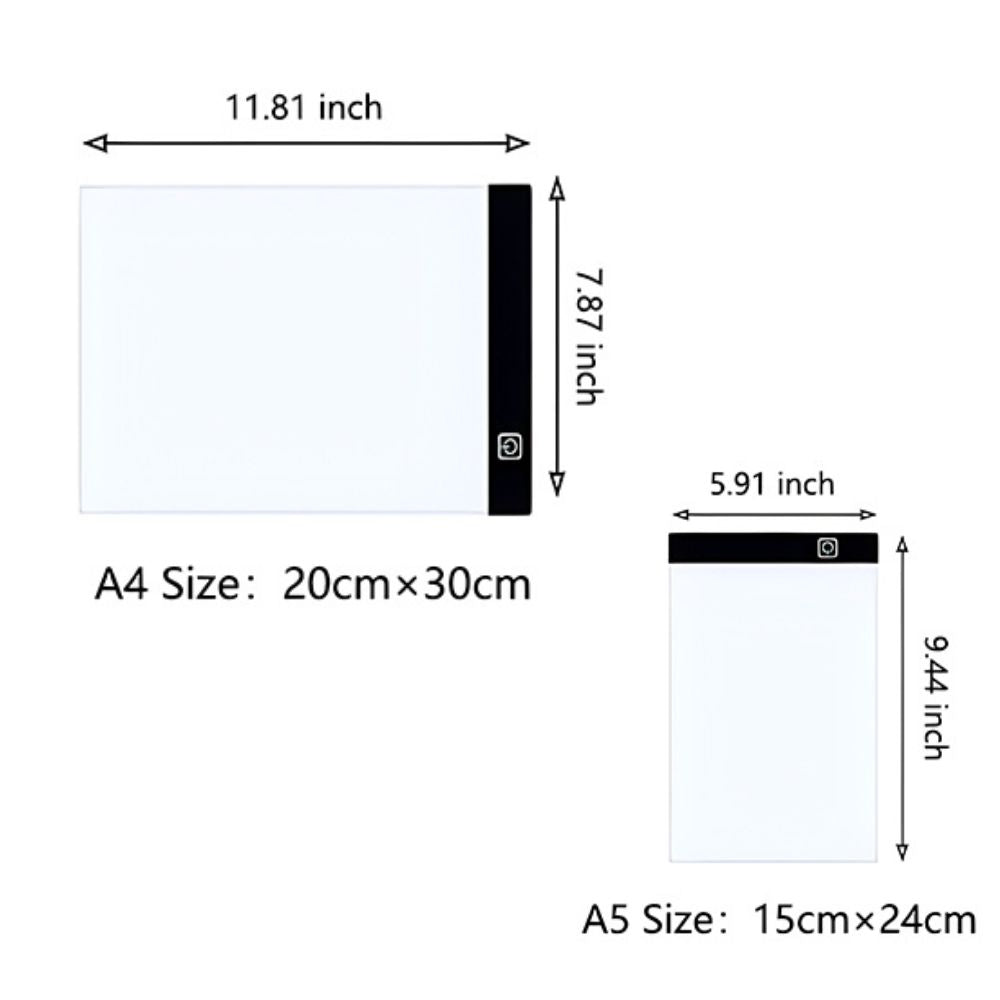 A4 A5 Ultra-Thin LED Drawing Tablet for Tracing & Sketching | Filindra