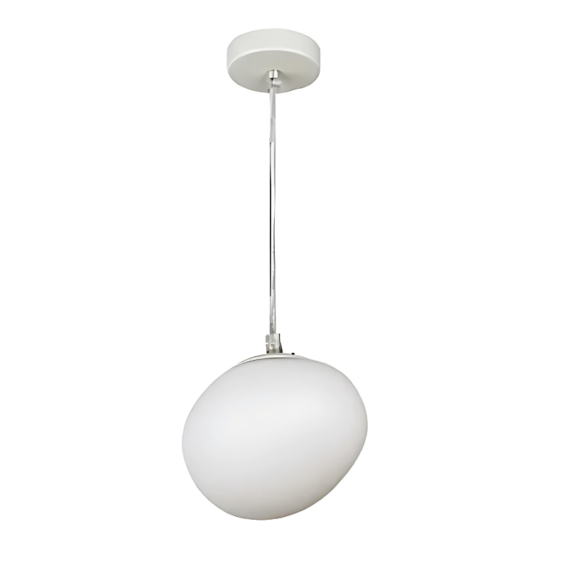 AstraGlow Pebble Shaped Glass Pendant Lamp For Dining Rooms