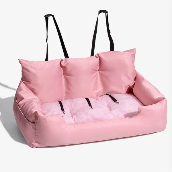 Safety Bolster Travel Car Bed for Large and Medium Dogs