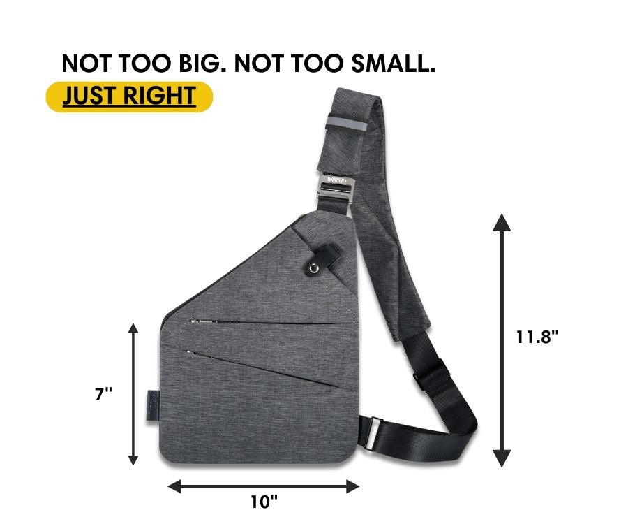 Anti-Theft Travel Bag — Concealed Zipper Design & Secure Front Pockets