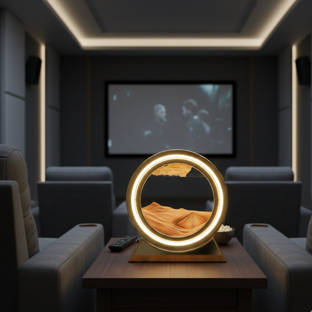 Stolní lampa s kinetickým pískem