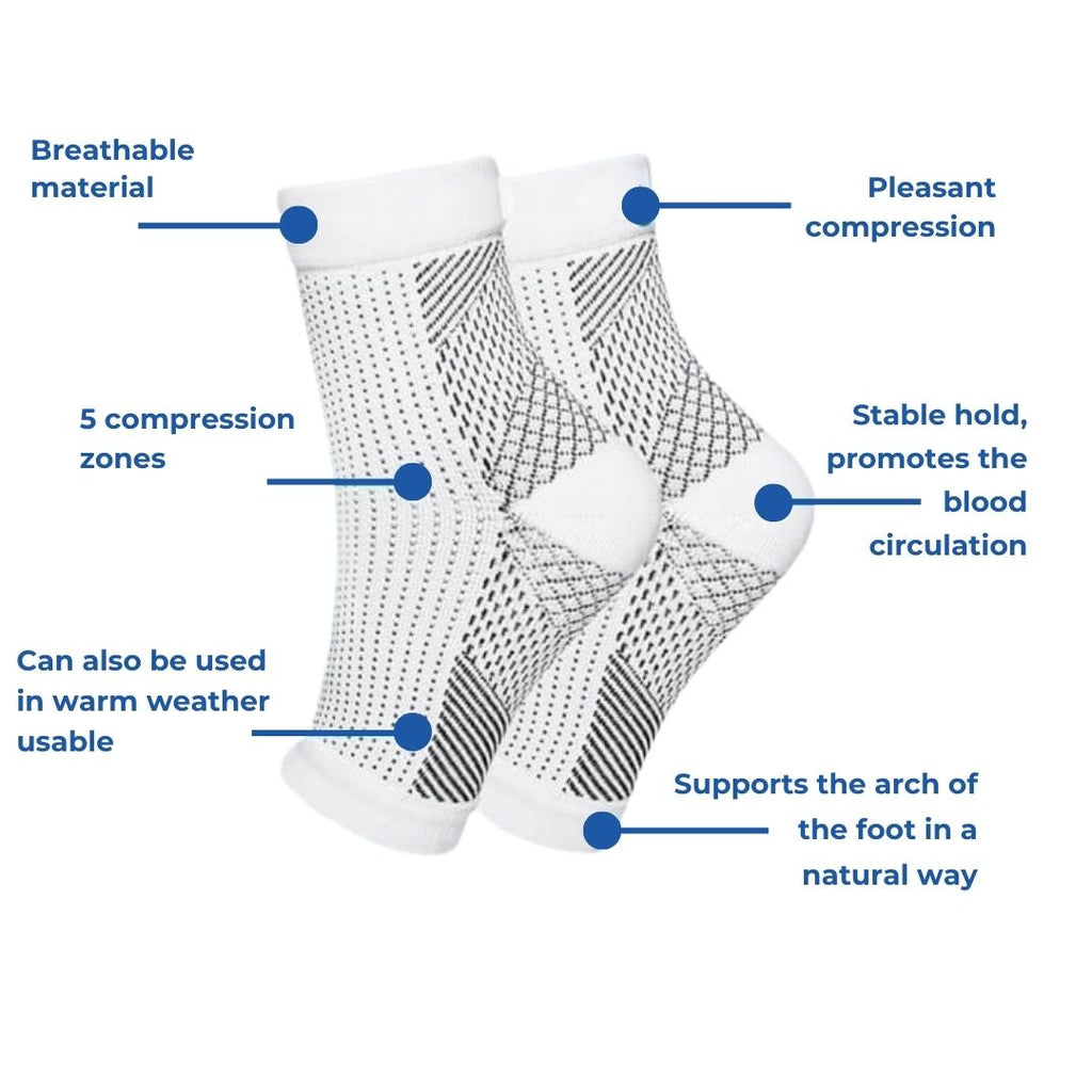 CuraFlex Knee-High Support Socks — All-Day Comfort & Gentle Compression