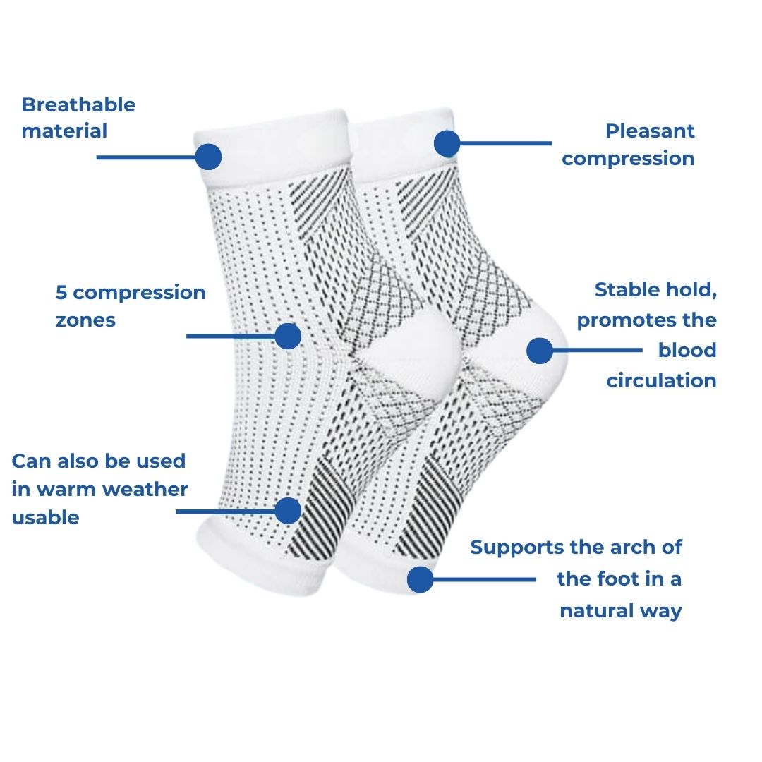 CuraFlex Knee-High Support Socks — All-Day Comfort & Gentle Compression