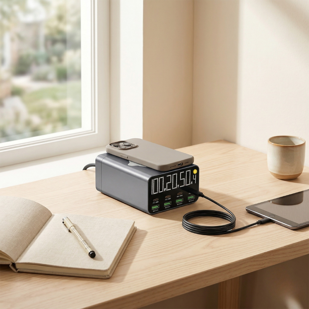 Multi-Port USB Charging Station — Power Delivery & Quick Charge 3.0