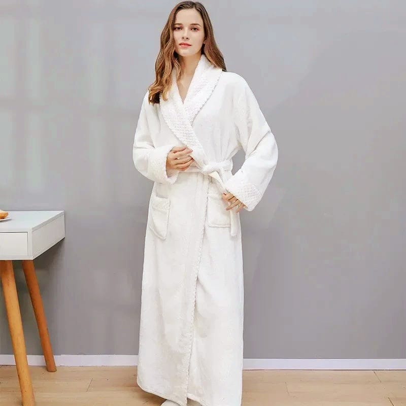 Luxury Unisex Winter Bathrobe — Warm, Comfortable Lounge Robe