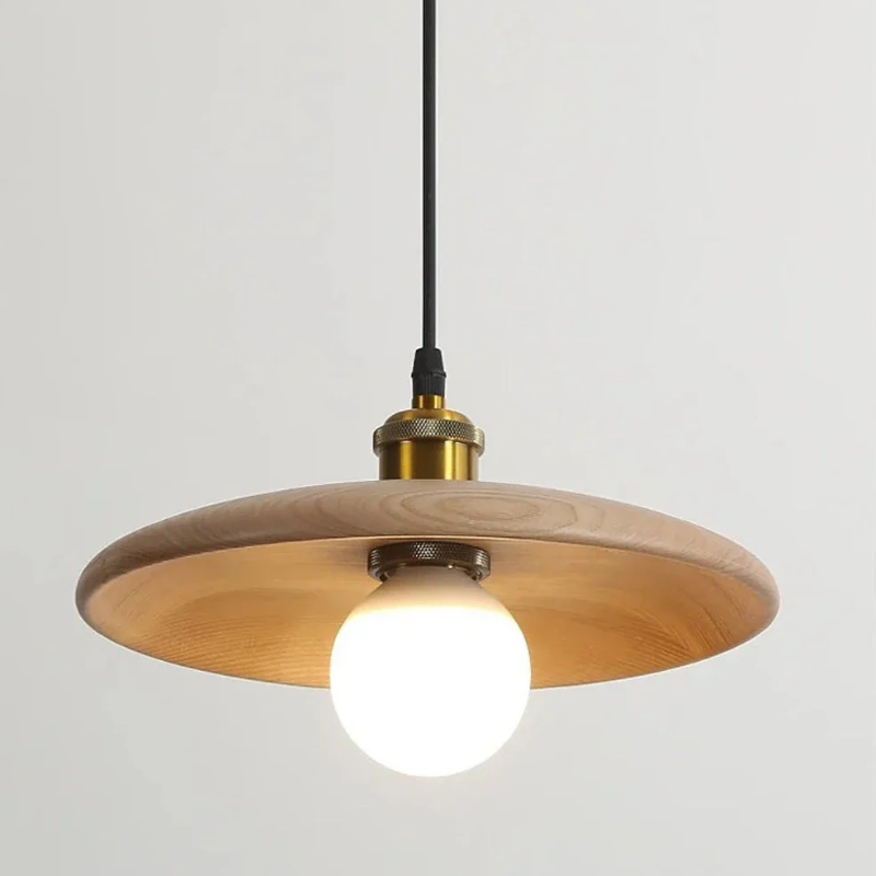 Mirell Wooden LED Hanging Light in Scandinavian Minimalist Style