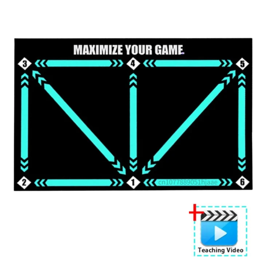 طقم حصيرة Sideline Edge — سطح تدريب بمقاس 90x60 سم، يتضمن جوارب مانعة للانزلاق