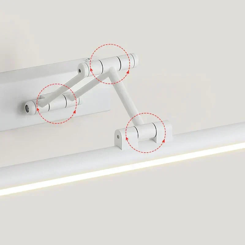 Lámpara de pared LED Edge — Diseño minimalista de metal, negro/blanco