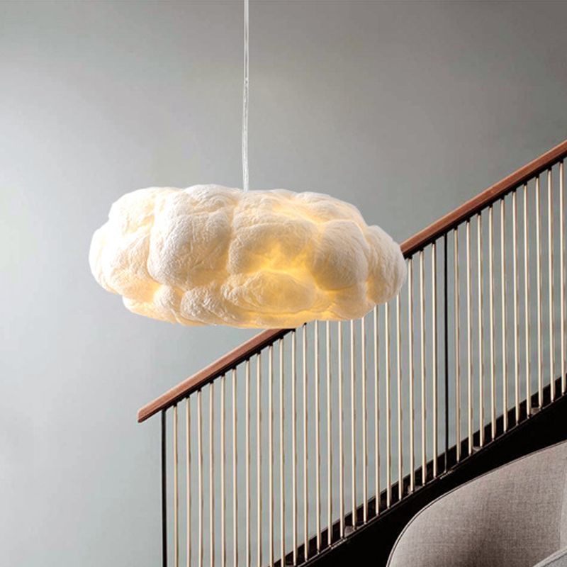 LumaCloud vit molnformad pendlande taklampa