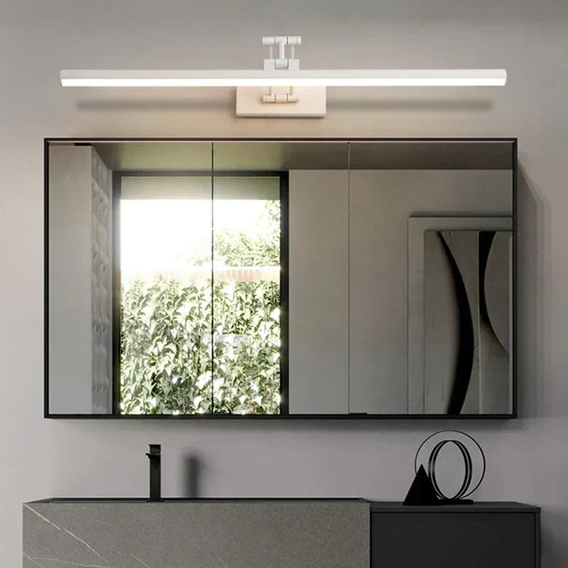 Lámpara de pared LED Edge — Diseño minimalista de metal, negro/blanco