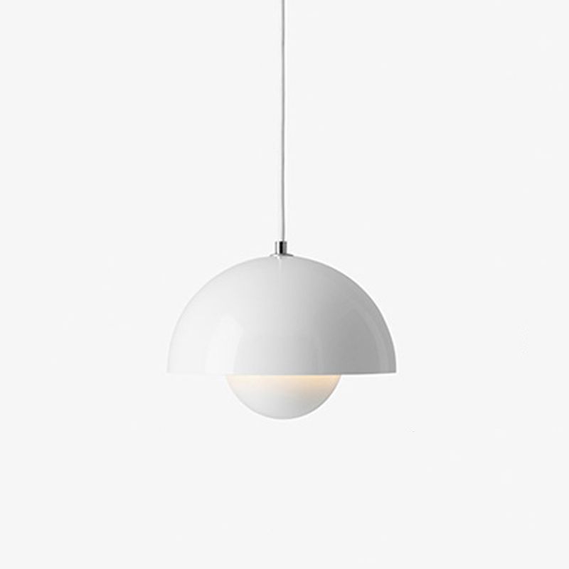 Suspension géométrique moderne à 1 lumière en fer forgé