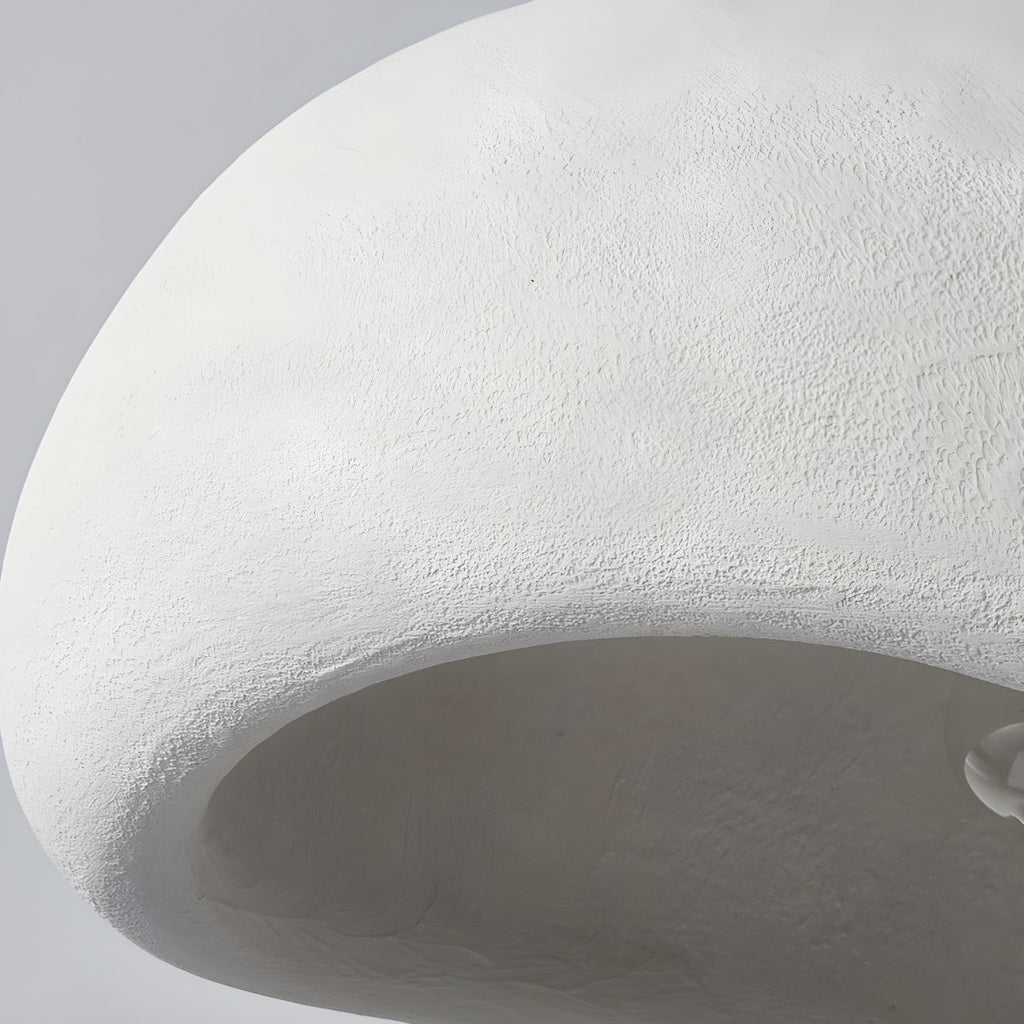 Regulowana lampa wisząca LED NimbleGlow — półkolista oprawa w stylu wabi-sabi