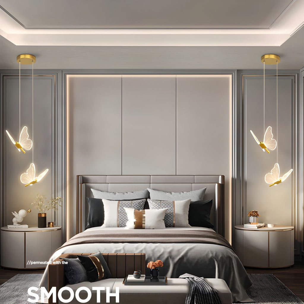 LunaWing Butterfly Pendant Lamp For Living Rooms And Children's Rooms