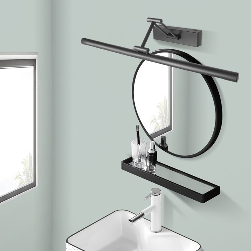 Lámpara de pared LED Edge — Diseño minimalista de metal, negro/blanco