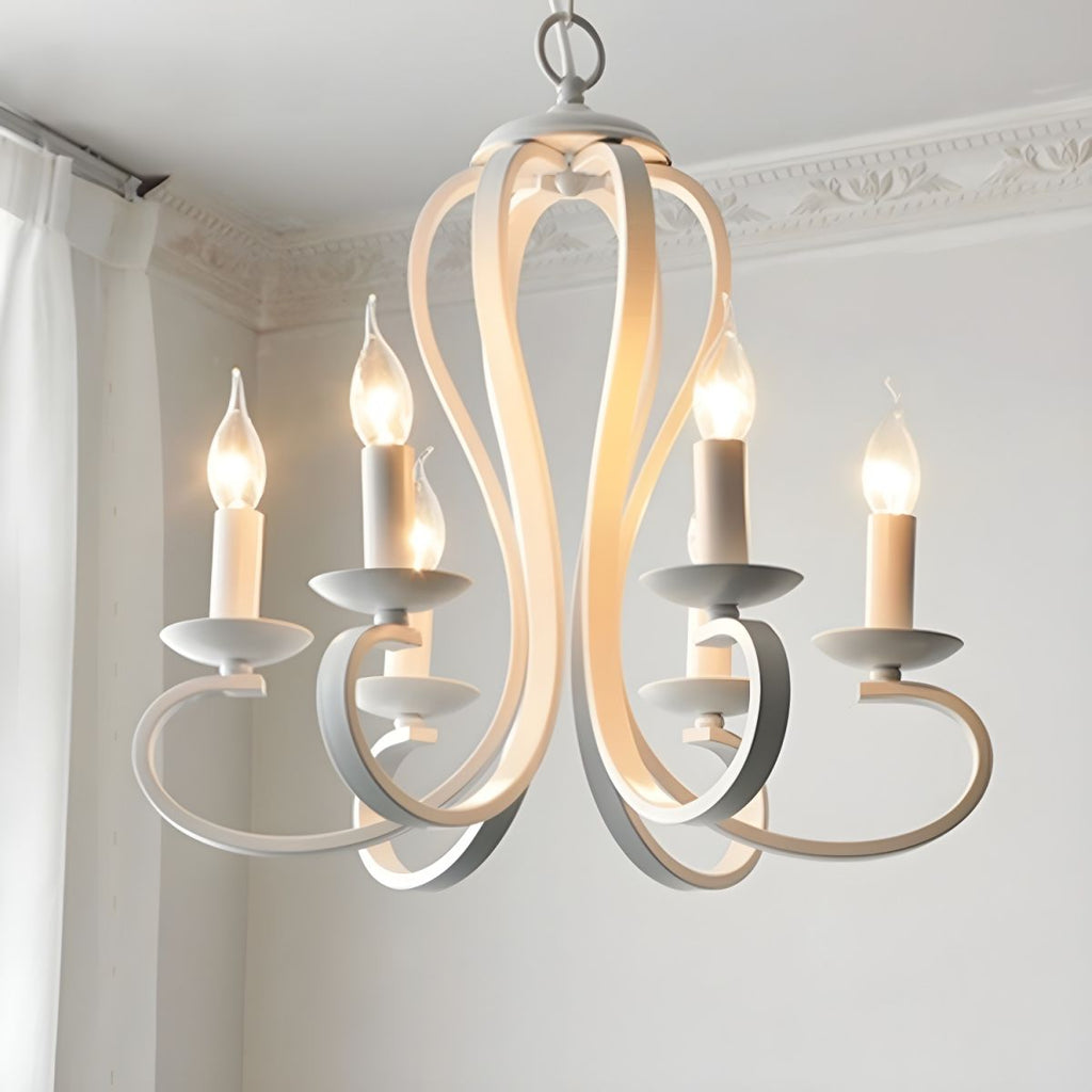 Candelabro vintage de velas - Lámpara múltiple de metal para comedor/sala - Flindria