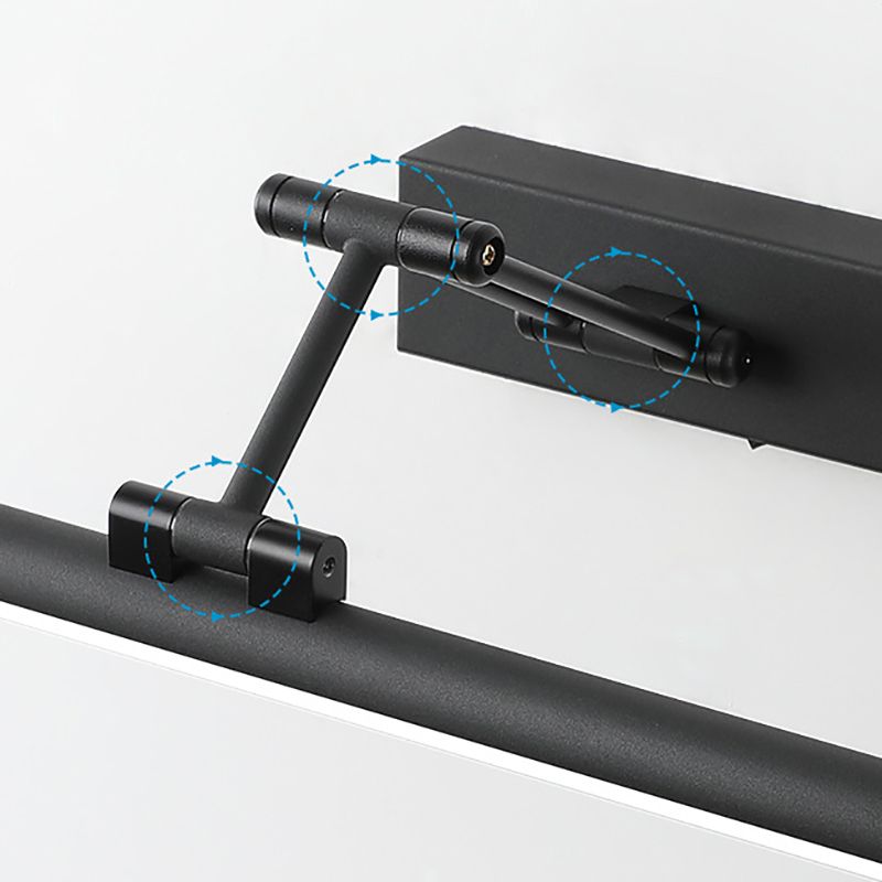Lámpara de pared LED Edge — Diseño minimalista de metal, negro/blanco