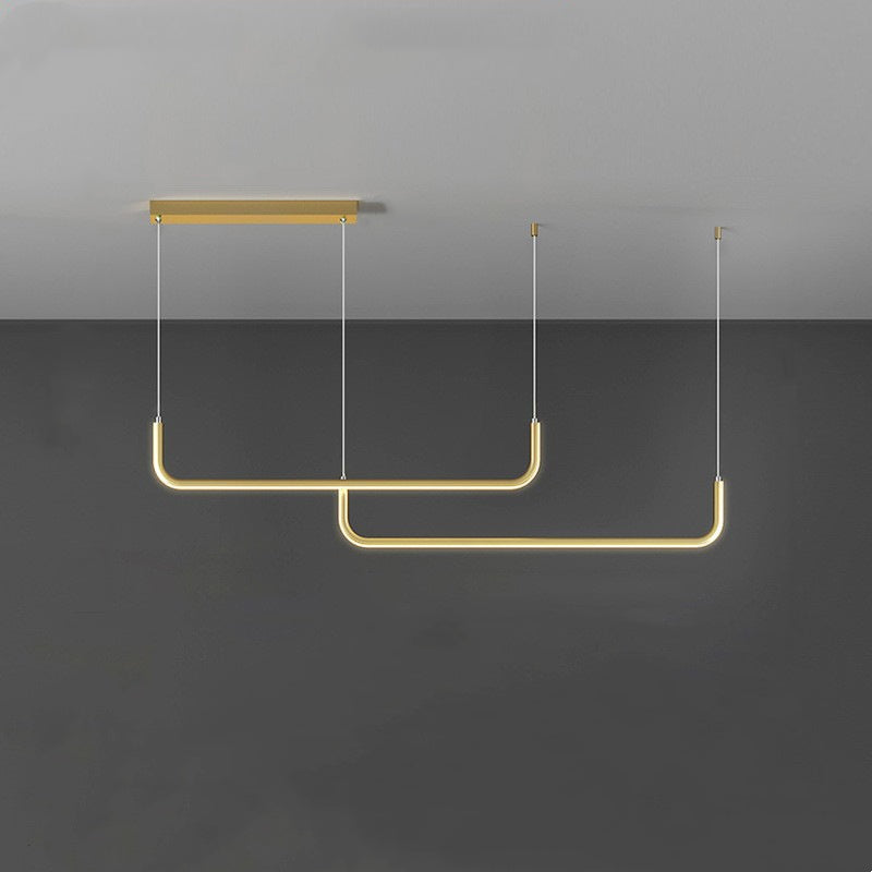 EdgeGlow LED-pendellampa — metallram, silikonbelagd yta