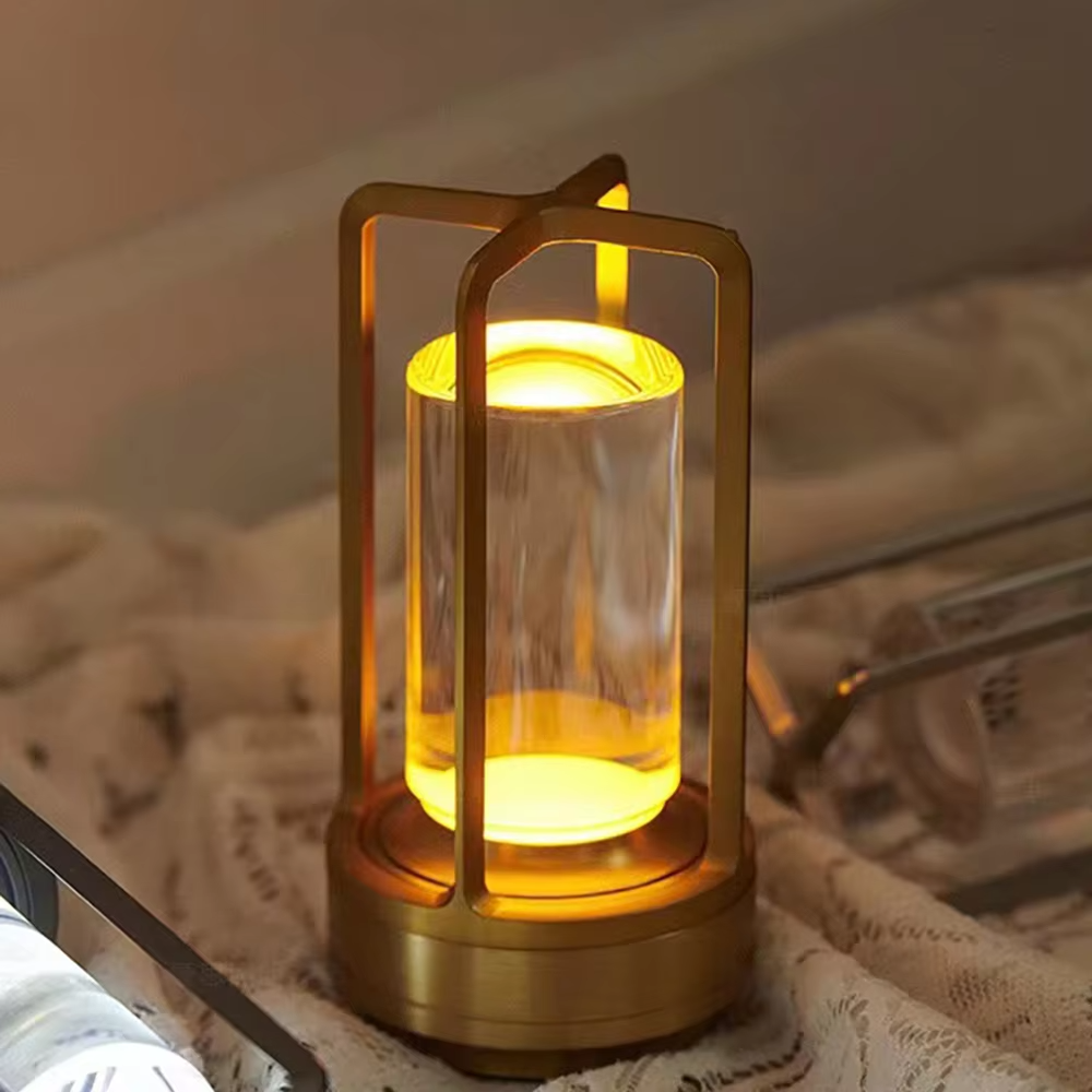 Rechargeable LED Crystal Table Lamp — Touch Control Night Light